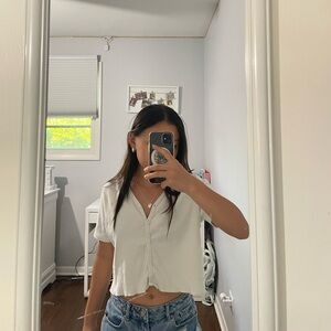 White Brandy Melville size small top